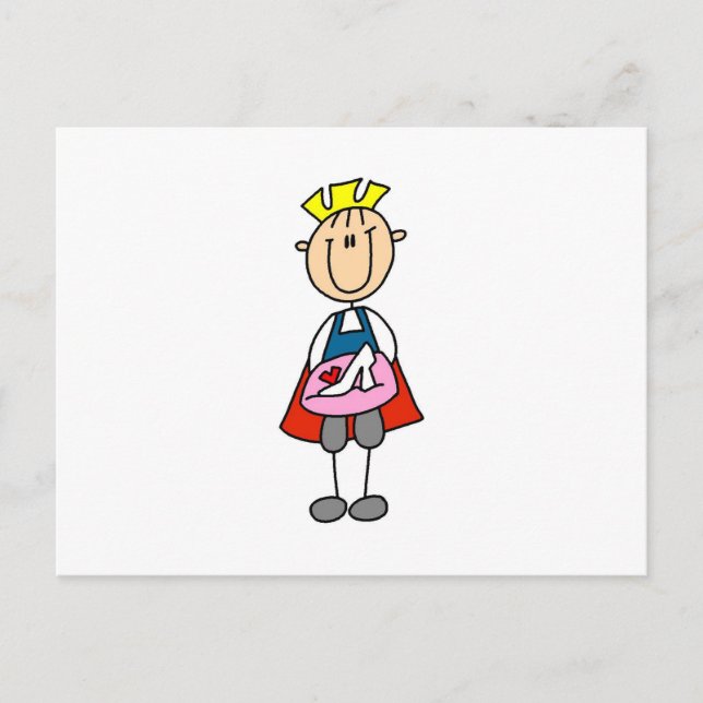 Prince With Glass Slipper Postcard (Front)