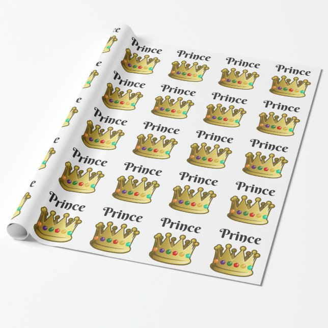 Prince Wrapping Paper (Unrolled)