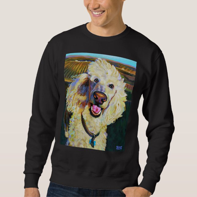 Princely FRENCH POODLE in Wine Country     Sweatshirt (Front)