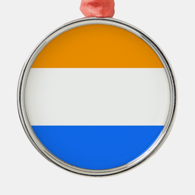 Prince's Flag Metal Tree Decoration (Front)