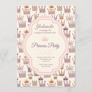 Princes Party Birthday Invitation