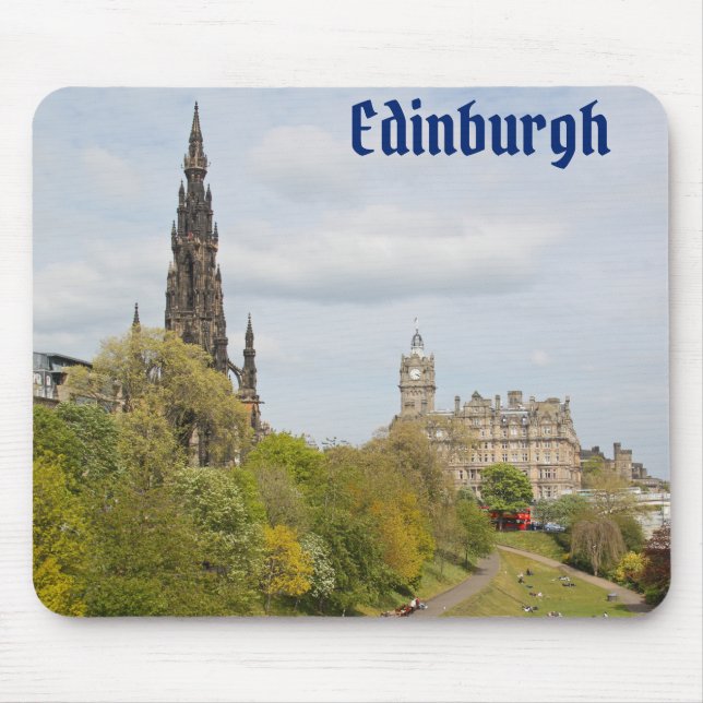 Princes Street Gardens, Edinburgh, Scotland Mouse Pad (Front)