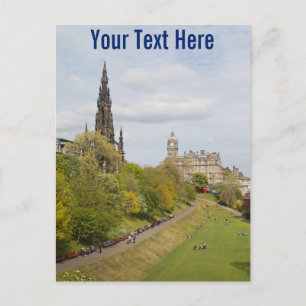 Princes Street Gardens, Edinburgh, Scotland Postcard