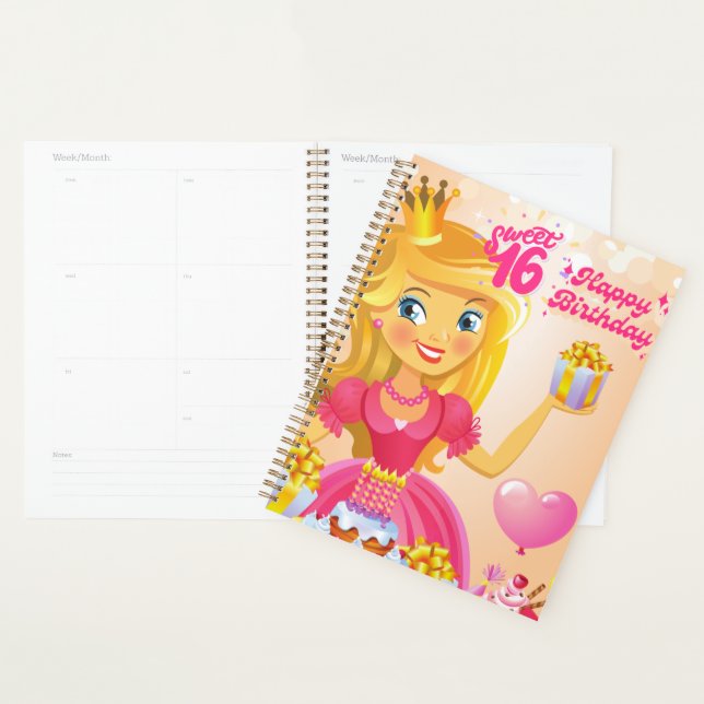 Princess 16th Birthday Planner (Display)