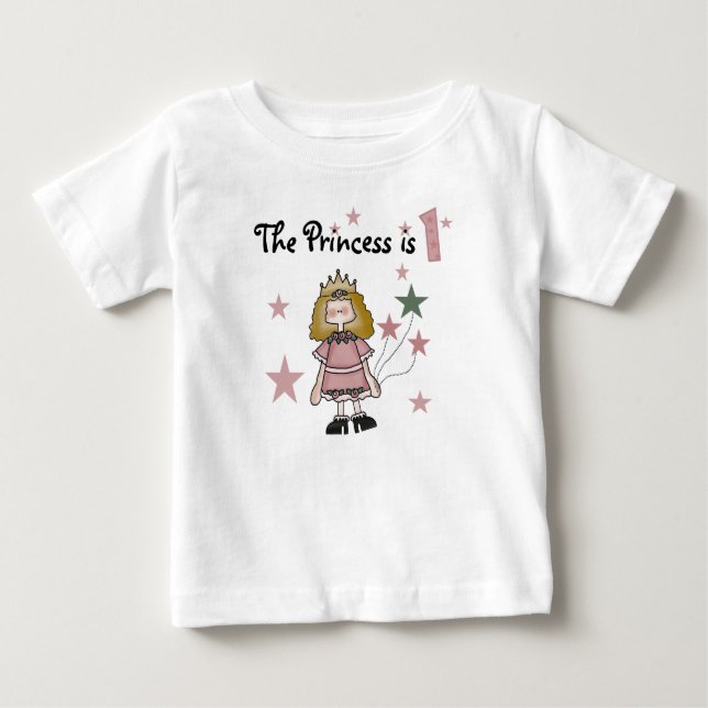 Princess 1st Birthday Baby T-Shirt (Front)