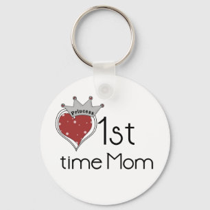 Princess 1st Time Mum - Customised Key Ring