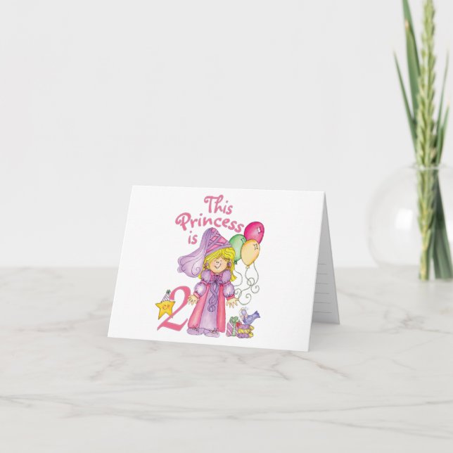 Princess 2nd Birthday Fill-in Invitations (Front)