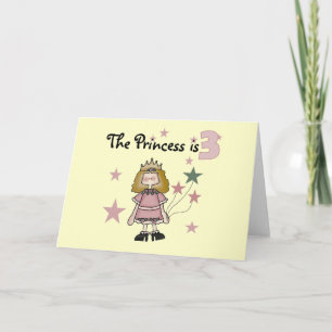 Princess 3rd Birthday Tshirts and Gifts Card