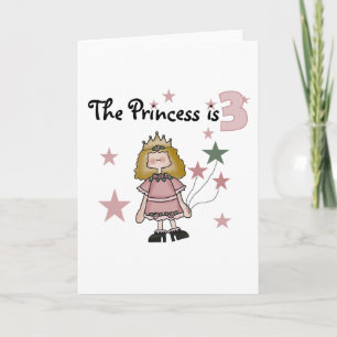 Princess 3rd Birthday Tshirts and Gifts Card