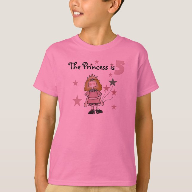 Princess 5th Birthday T-Shirt (Front)