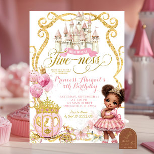 Princess African Afro Royal Fiveness Invitation