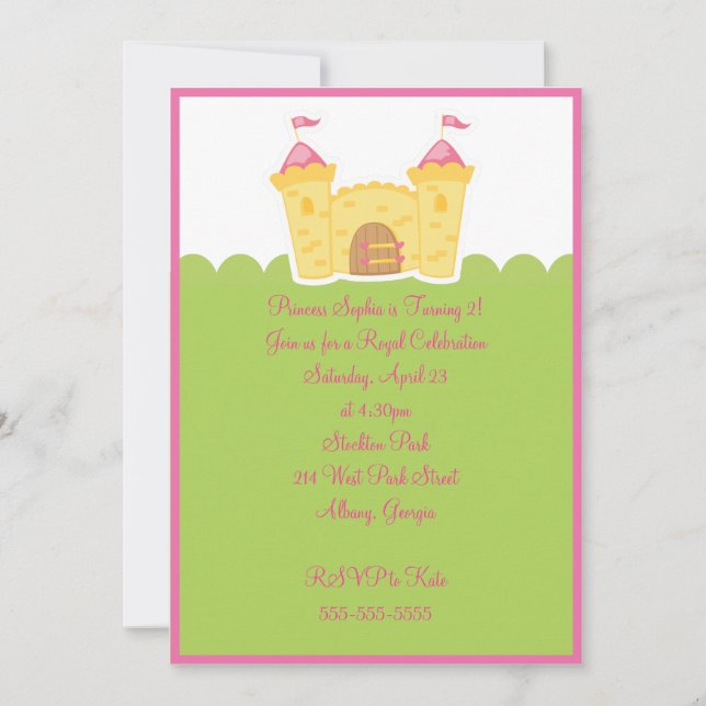 princess.ai, Princess Sophia is Turning 2!Join ... Invitation (Front)