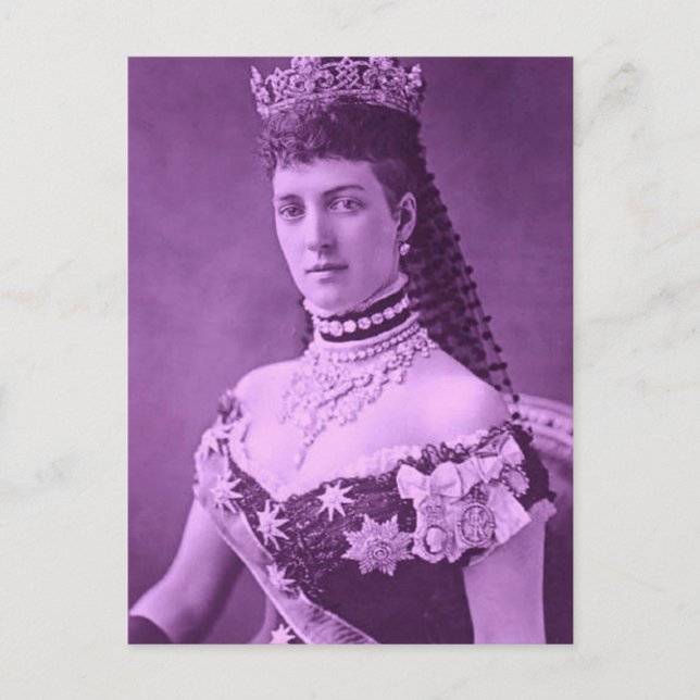Princess Alexandra of Denmark in lavender Postcard (Front)