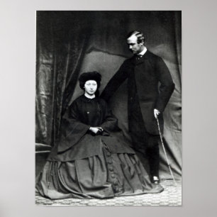 Princess Alice and Prince Ludwig of Hesse, 1860 Poster