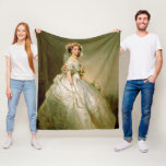 Princess Alice of the United Kingdom Portrait Canv Fleece Blanket<br><div class="desc">Vintage portrait of Princess Alice of the United Kingdom in oil painting. Princess Alice of the United Kingdom VA CI (Alice Maud Mary; 25 April 1843 – 14 December 1878) was the Grand Duchess of Hesse and by Rhine from 1877 to 1878. She was the third child and second daughter...</div>