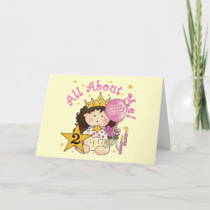Princess All About Me 2nd Birthday Card