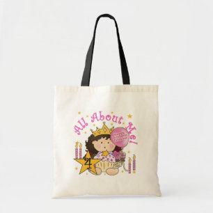 Princess All About Me 4th Birthday Tshirts Tote Bag