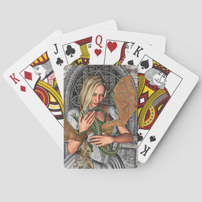 Princess and Dragon Playing Cards (Back)