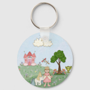 Princess and her castle key ring