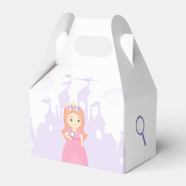 Princess and Her Magical Mirror Favour Box (Front Side)