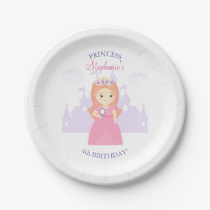 Princess and Her Magical Mirror Paper Plate