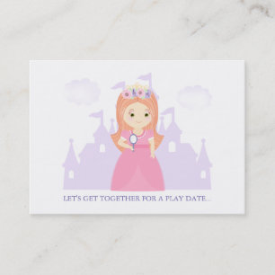 Princess and Her Magical Mirror Play Date Calling Card