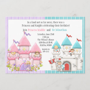 Princess and Knight Birthday Party Invitation