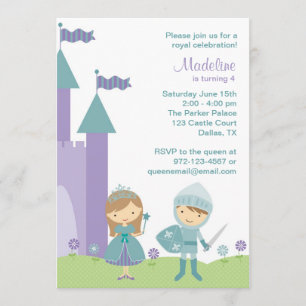 Princess and Knight Invitations