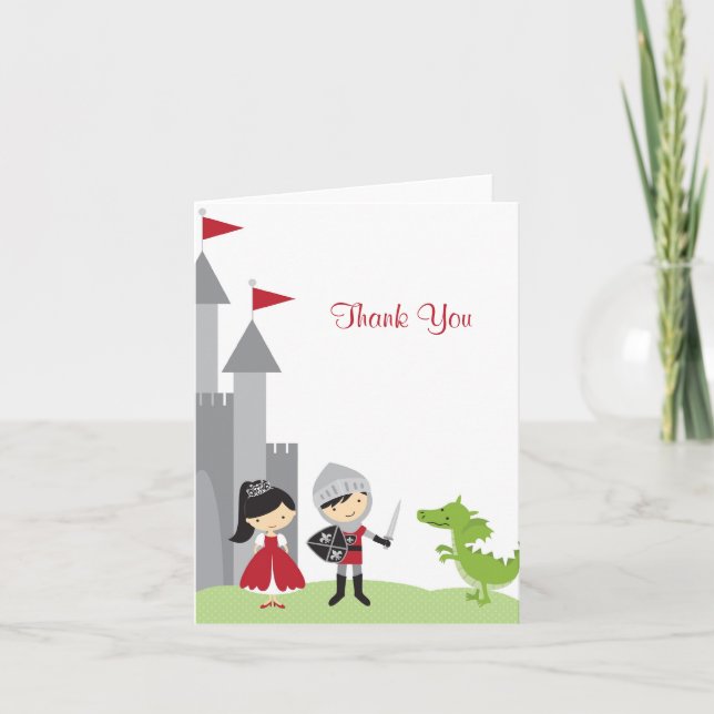 Princess and Knight Note Card (Front)