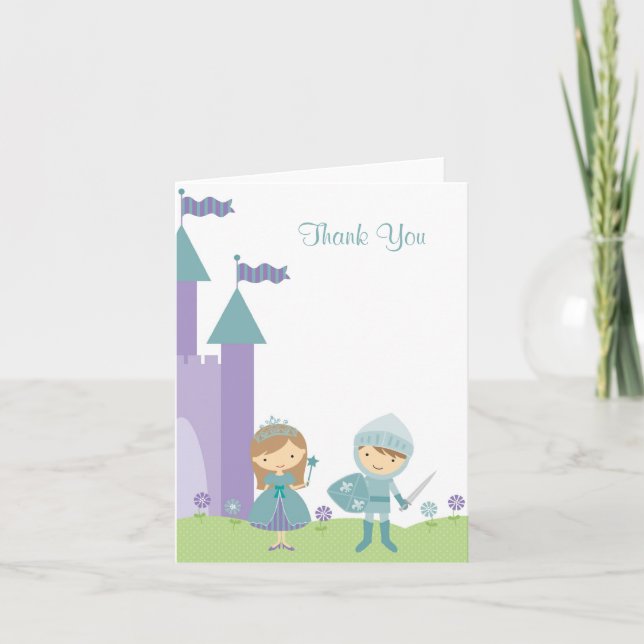 Princess and Knight Note Card (Front)