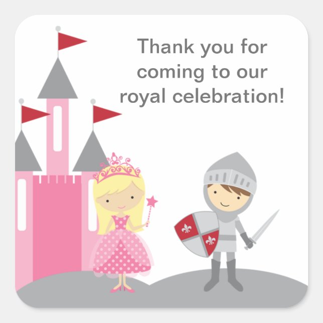 Princess and Knight Stickers (Front)