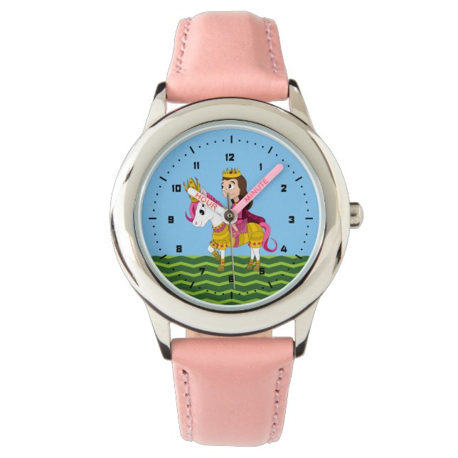 Princess and pony cartoon watch (Front)