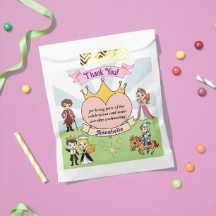 Princess and Prince Fairy Tale Royal Castle Party Favour Bag