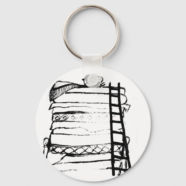 Princess and the pea key ring (Front)