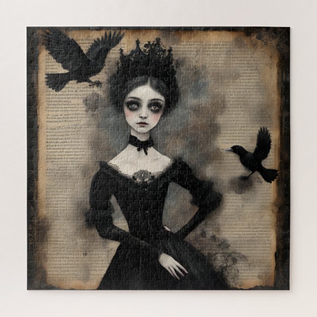 Princess and the Ravens Jigsaw Puzzle (Vertical)