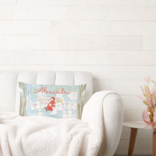 Princess and the Snow Children Sibylle Von Olfers  Lumbar Cushion