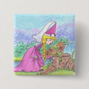Princess and the Toad 15 Cm Square Badge