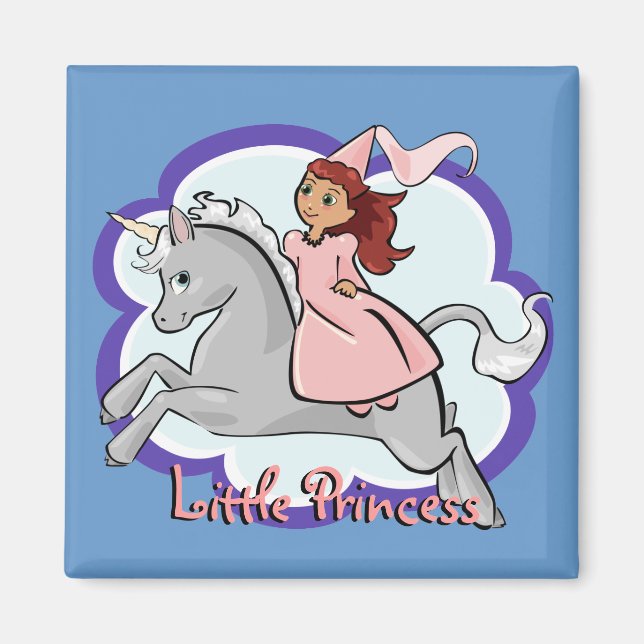 Princess and Unicorn Magnet (Front)