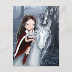 Princess and Unicorn Postcard