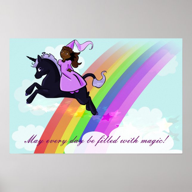 Princess and Unicorn Poster (Front)