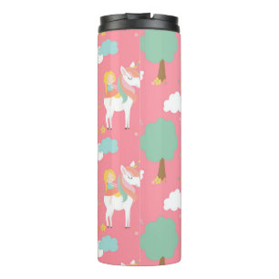 Princess And Unicorns Thermal Tumbler