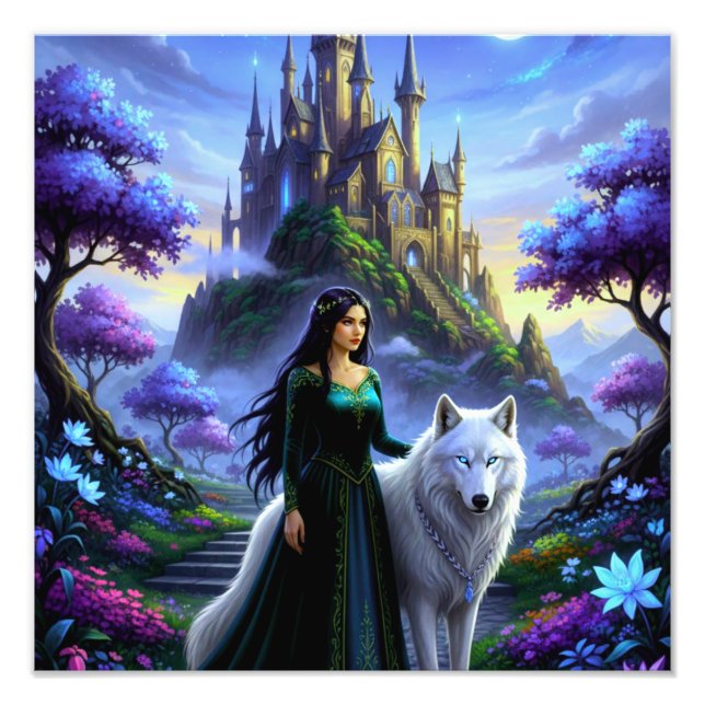Princess and Wolf Photo Print (Front)