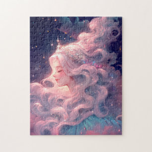 Princess Anime Girl Made Of Stars Jigsaw Puzzle