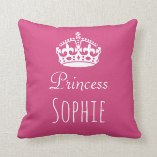 Princess (Any name) Personalised Crown Cushion
