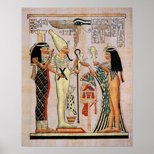 Princess Approaches Osiris, Isis and Nephtys Poster (Front)