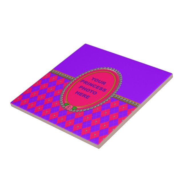 Princess Argyle Frame-Square Tile (Side)