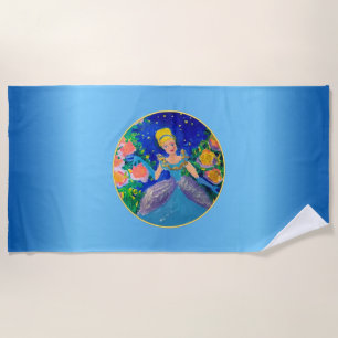 Princess "Art by Kids" Beach Towel