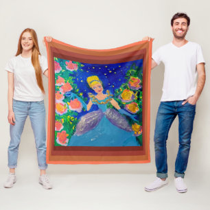 Princess "Art by Kids" Fleece Blanket