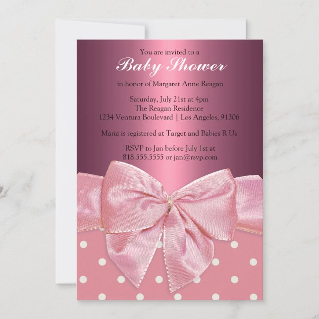 Princess Baby Shower Invitation (Front)