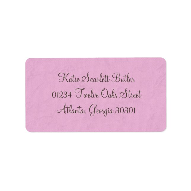 Princess Baby Shower Label (Front)